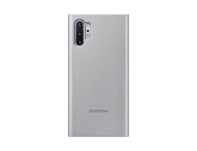 Кожени калъфи Кожени калъфи за Samsung  Калъф тефтер CLEAR VIEW оригинален EF-ZN975CSEGWW за Samsung Galaxy Note 10 Plus N975F сребрист 